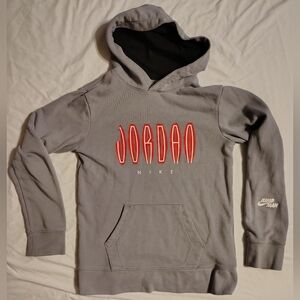 Air Jordan Jumpman Nike Boys Gray Hoodie Sweatshirt Size 5